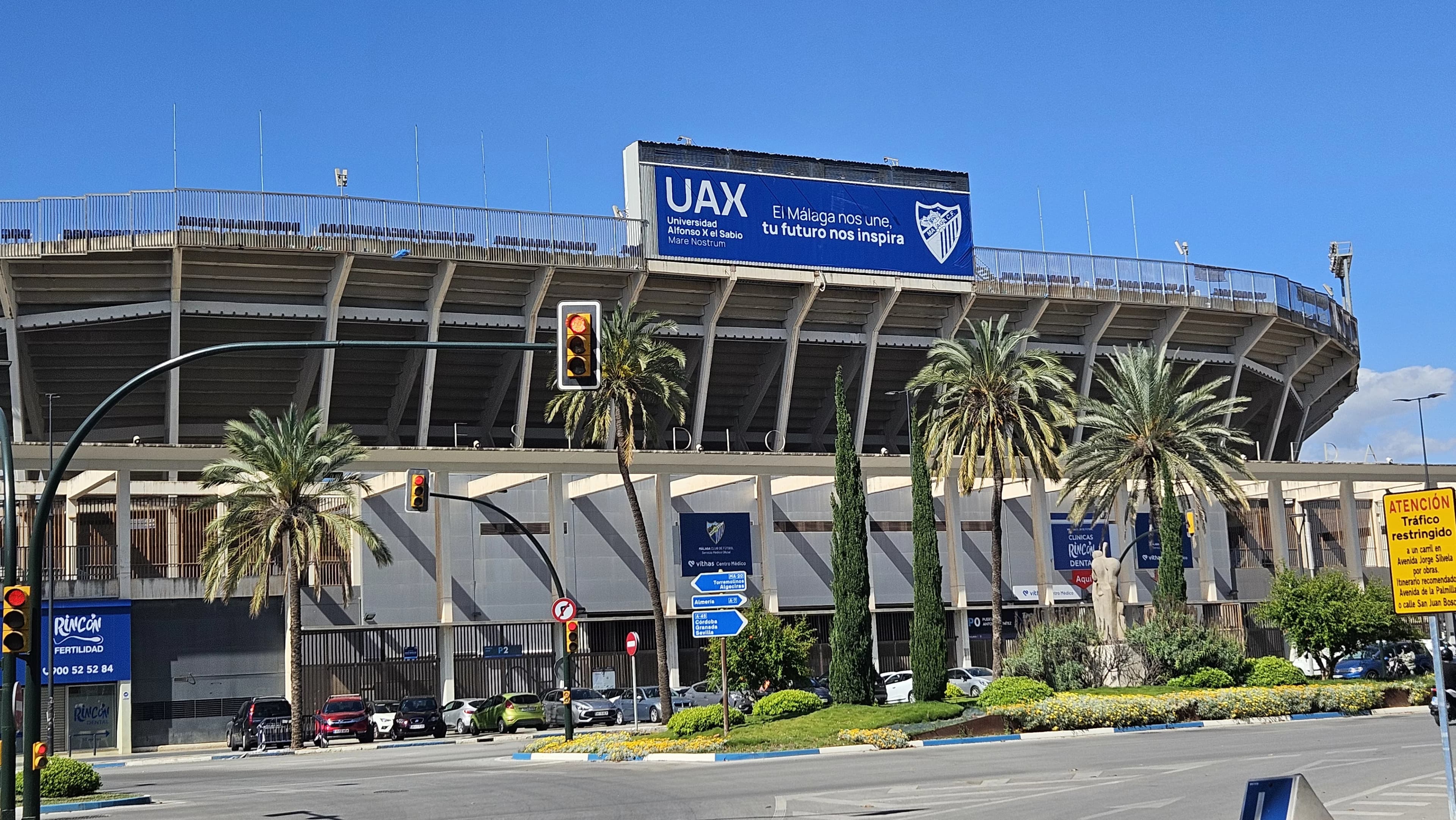 Stadion La Rosaleda iz vana